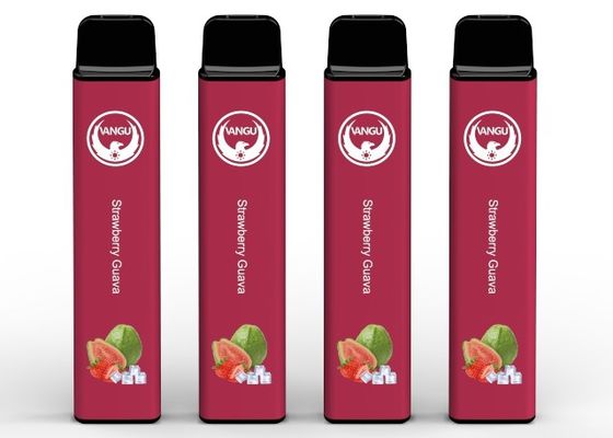 850mAh E Liquid Disposable Vape Pen 1600 Puffs Strawberry Guava Favor