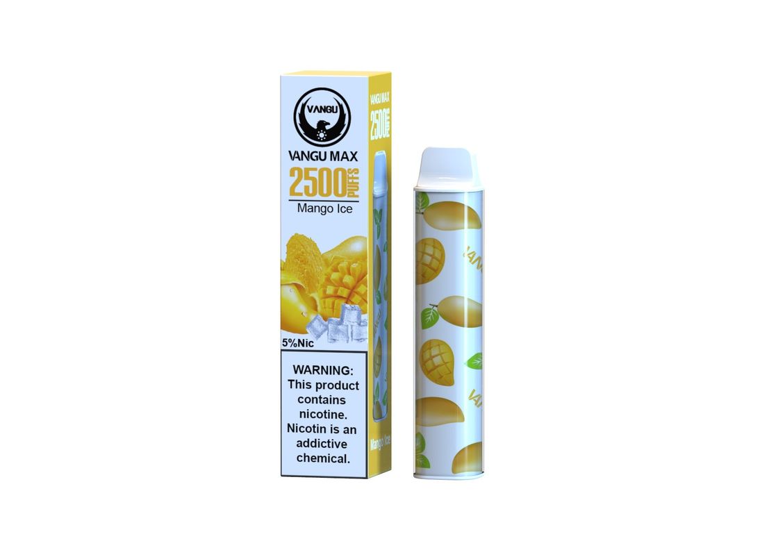 7ml 50mg Nicotine Salt E Liquid Electronic Cigarette 2500 Puffs Mango Ice