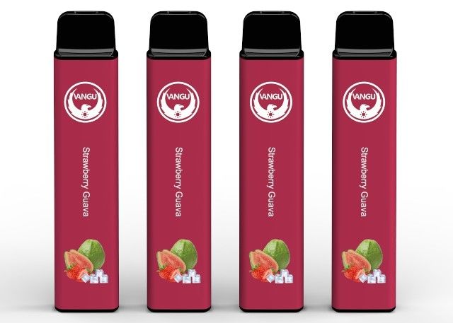 850mAh E Liquid Disposable Vape Pen 1600 Puffs Strawberry Guava Favor